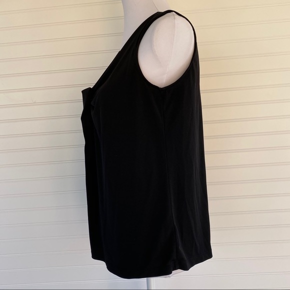 Black sleeveless blouse Size Medium - Picture 3 of 10